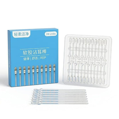 HEERMAX Reusable Silicone Ear Wax Remover Sticks