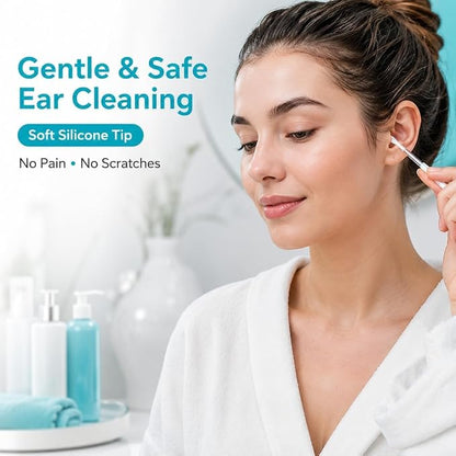 HEERMAX Reusable Silicone Ear Wax Remover Sticks